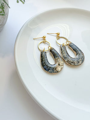 Cracked Stone Collection -  Brass Drop