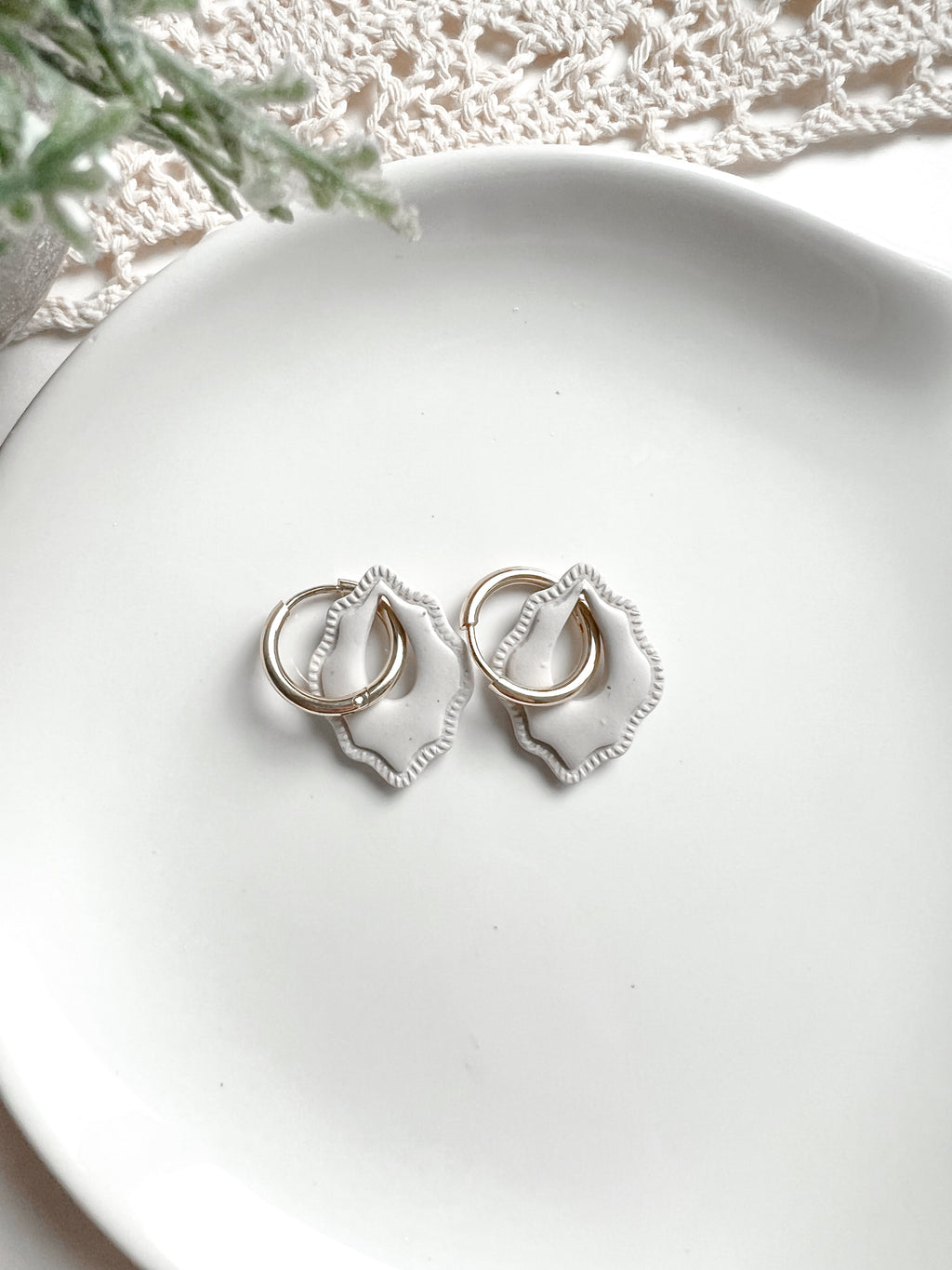 Fancy Diamond Hoop (Multiple Colors)