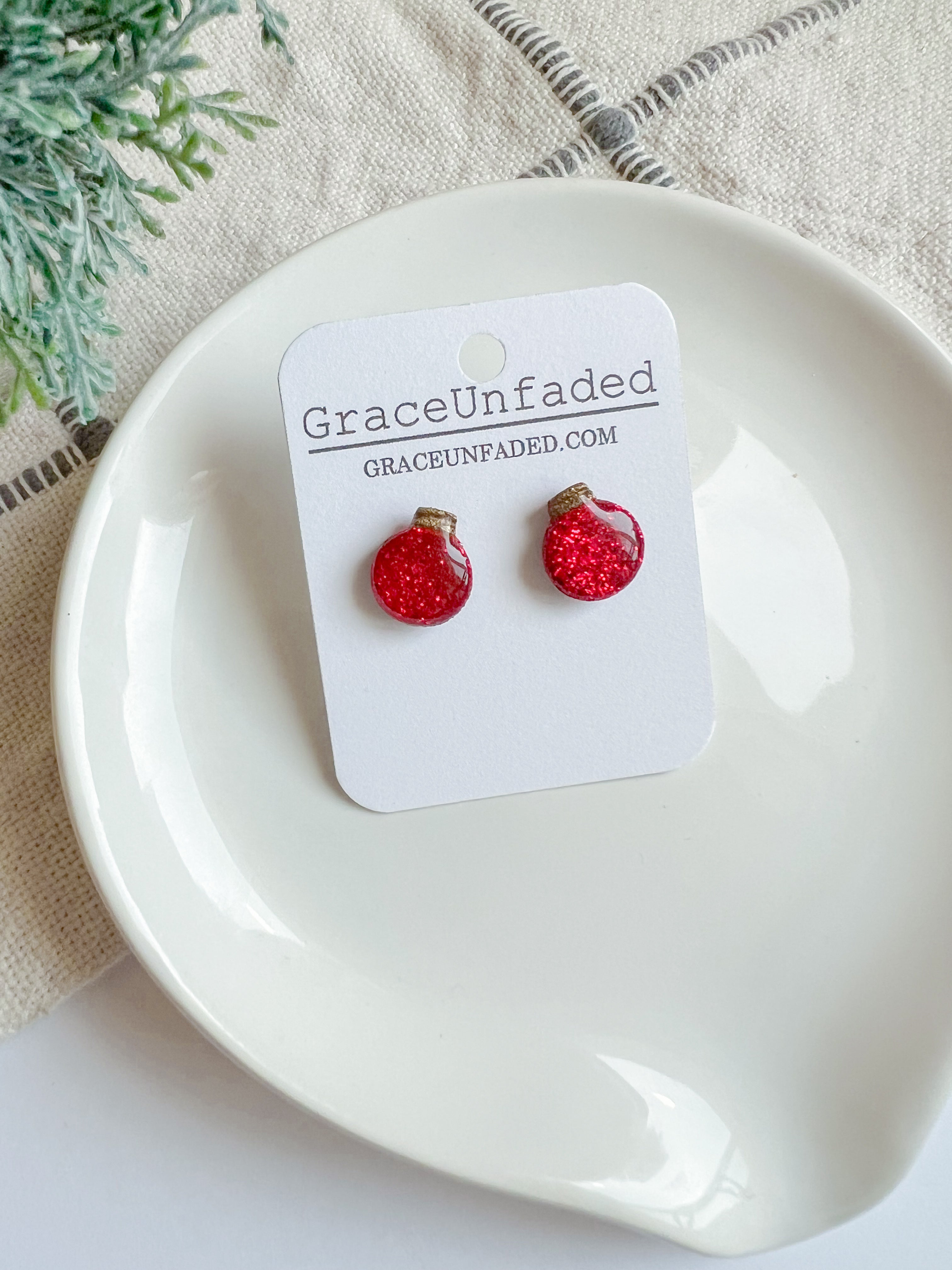 Christmas Ornament Stud