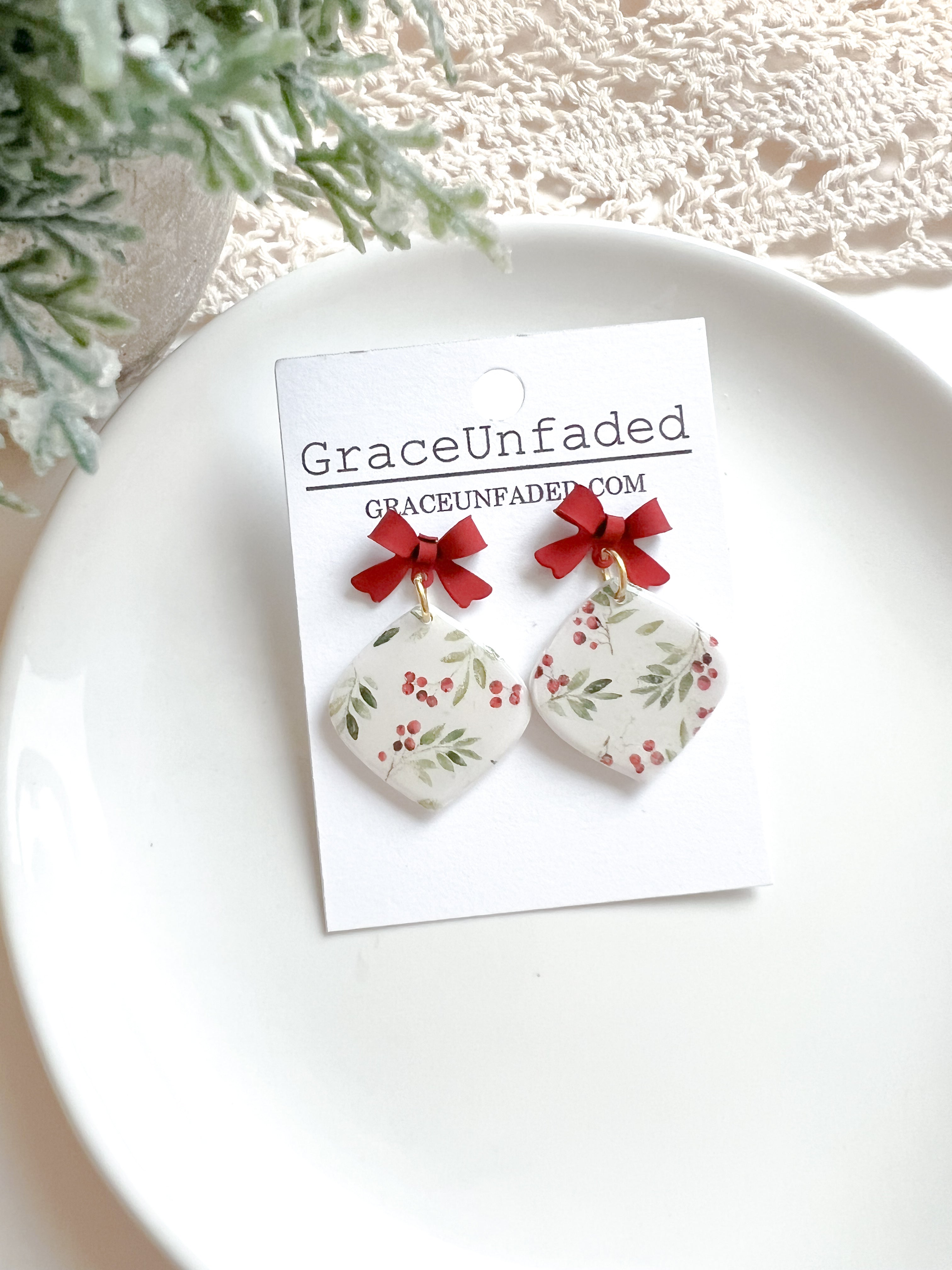 Christmas Poinsettia Bow