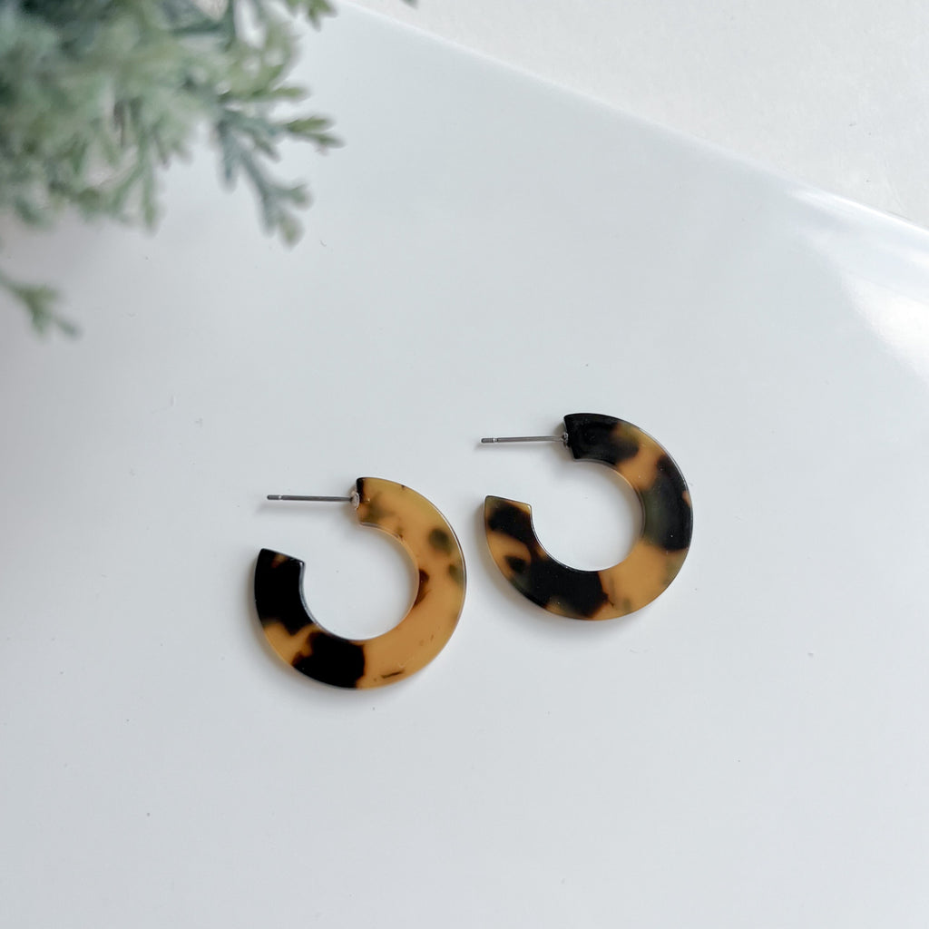 Acrylic Tortoise Shell Hoop