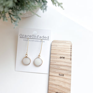 Glass Drop Earring