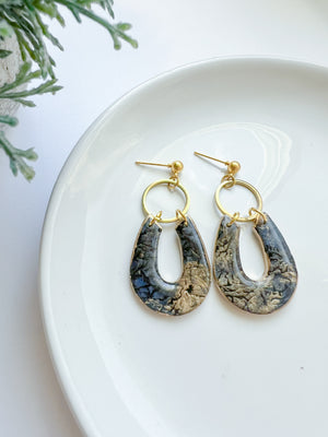 Cracked Stone Collection -  Brass Drop