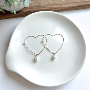 Heart Hoop with Pearl