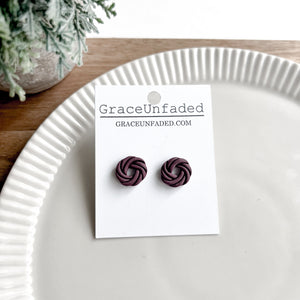 Round Knot Studs - 5 Colors