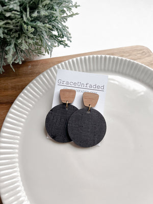 3 styles- Leather and Wood Rounds - GraceUnfaded