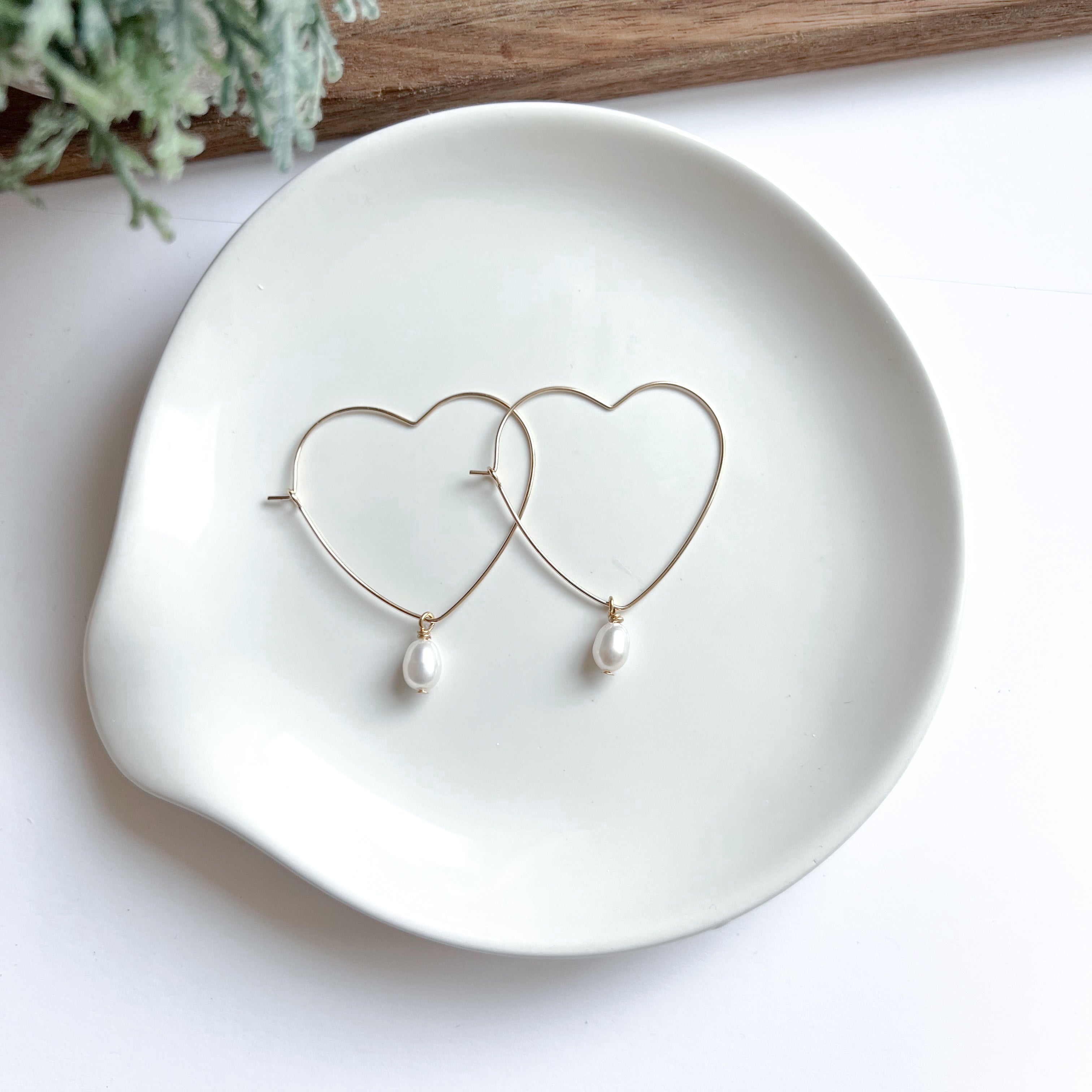Heart Hoop with Pearl