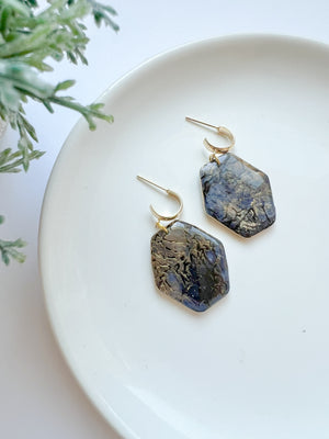 Cracked Stone Collection - Hexagon Drop