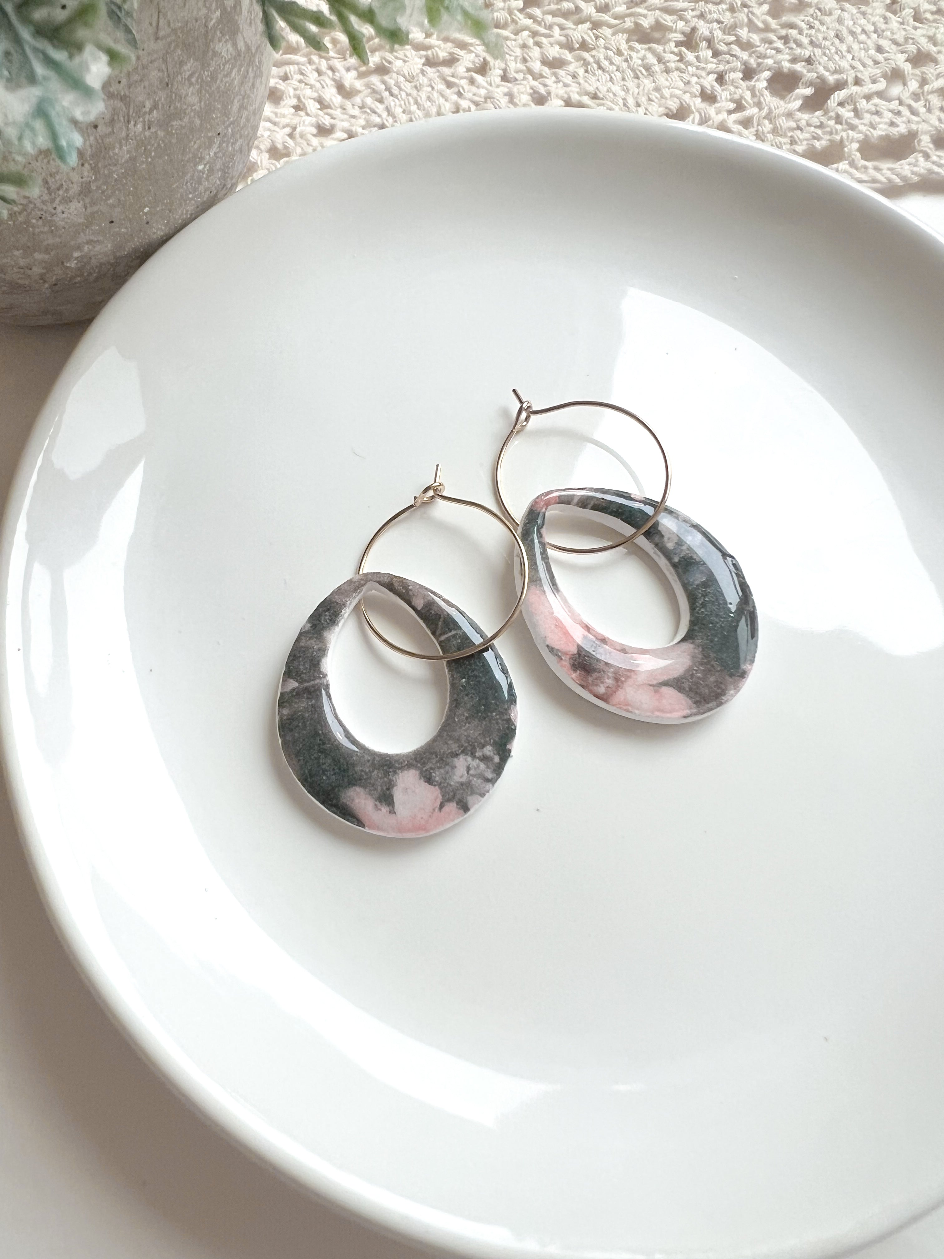 Vintage Print 20mm Hoop