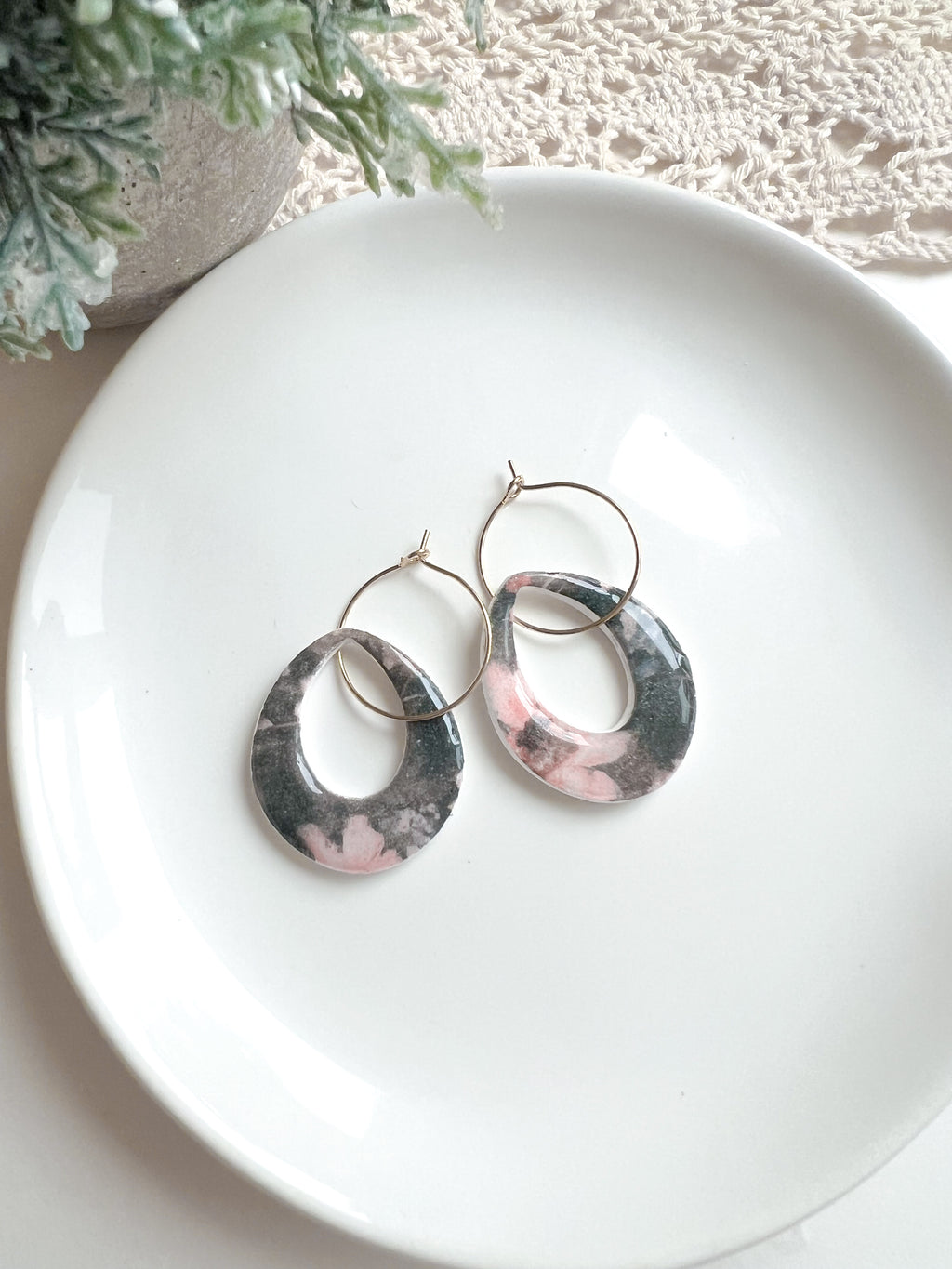 Vintage Print 20mm Hoop