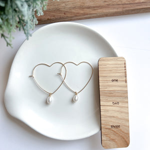 Heart Hoop with Pearl