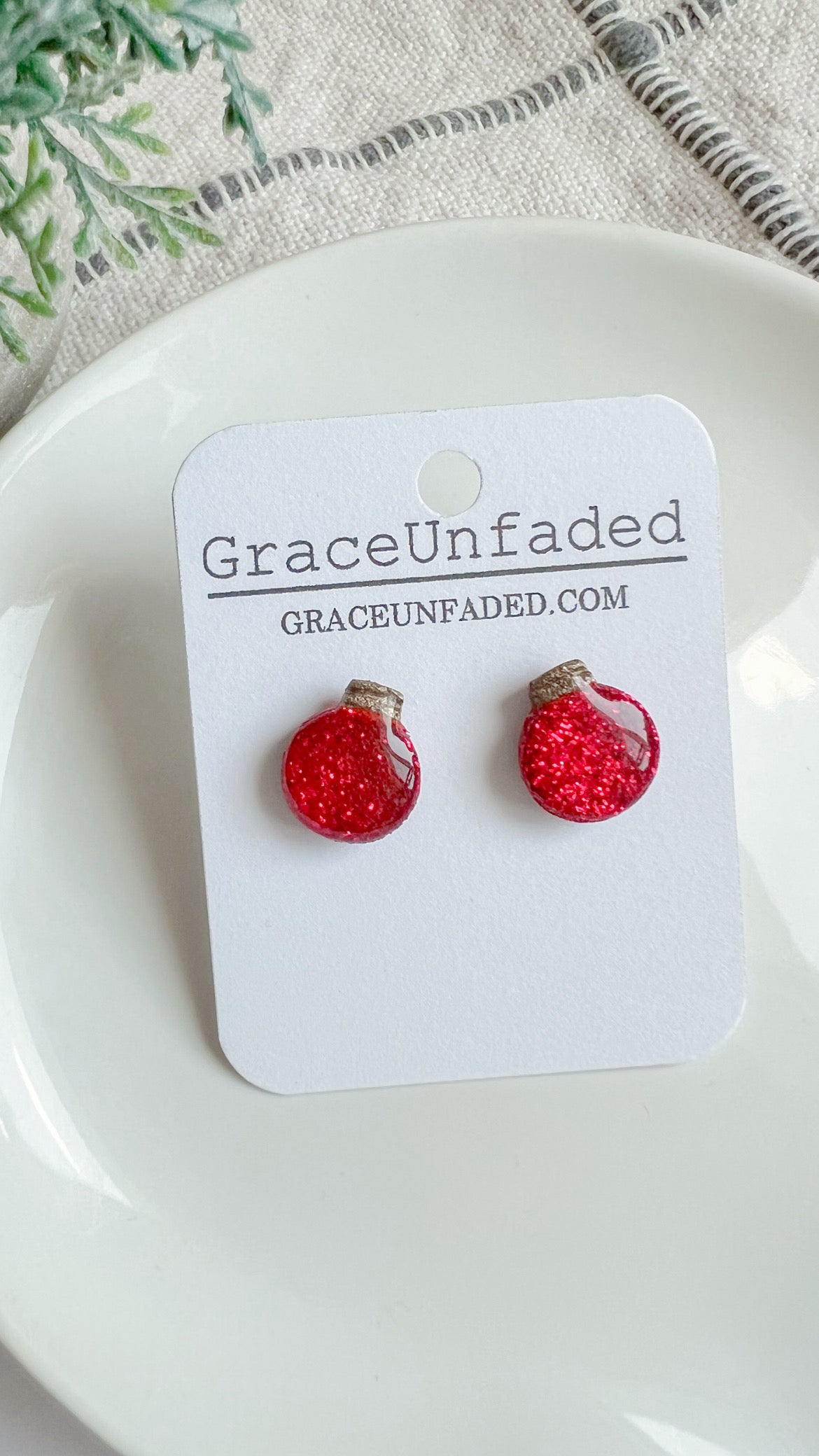 Christmas Ornament Stud