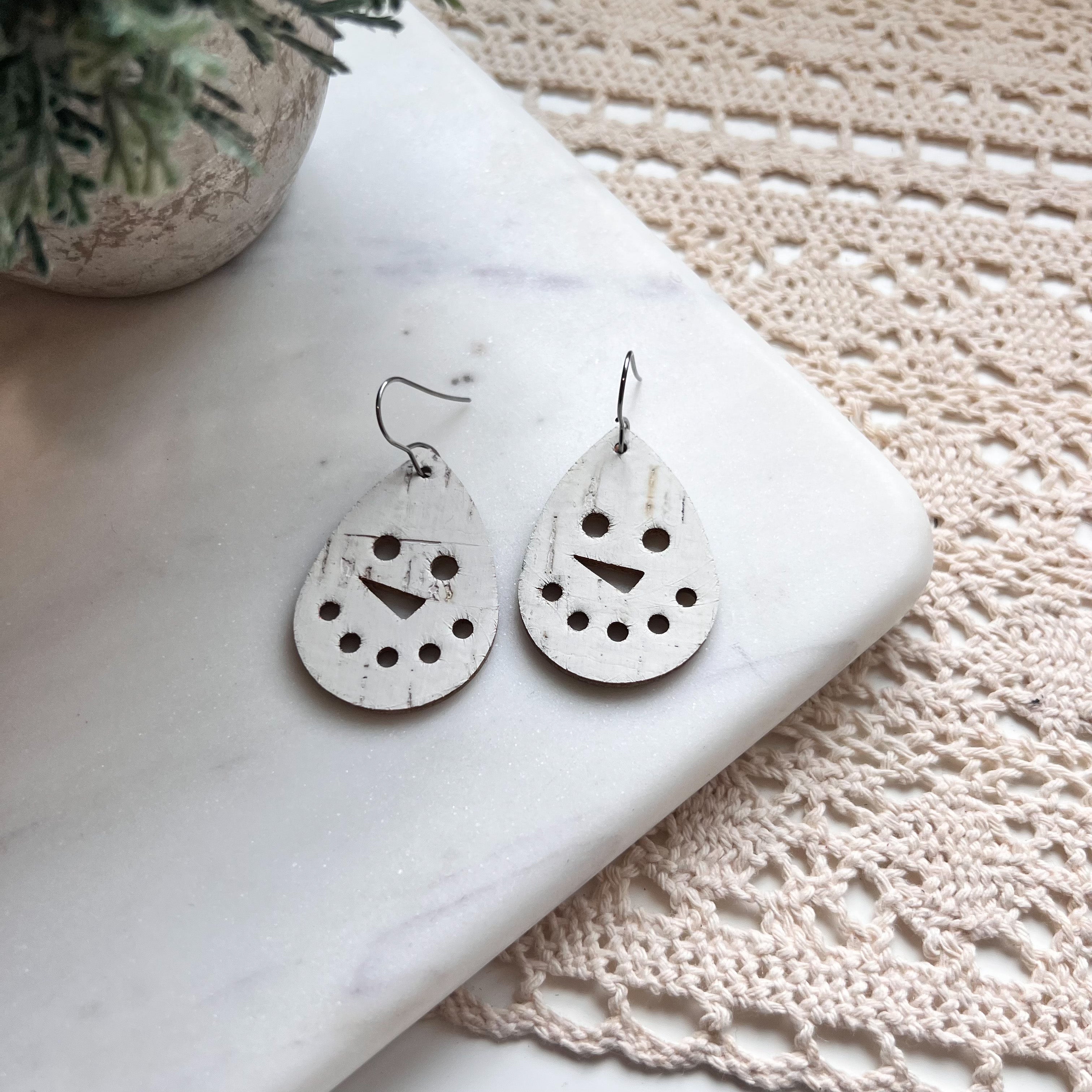 Christmas Snowman Teardrop