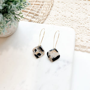 Gold or Silver Shimmer Diamond Dangle