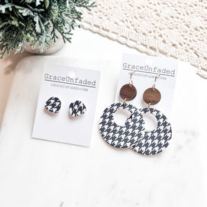 Hounds Tooth Studs