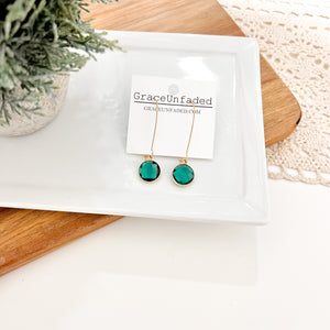 Glass Drop Earring