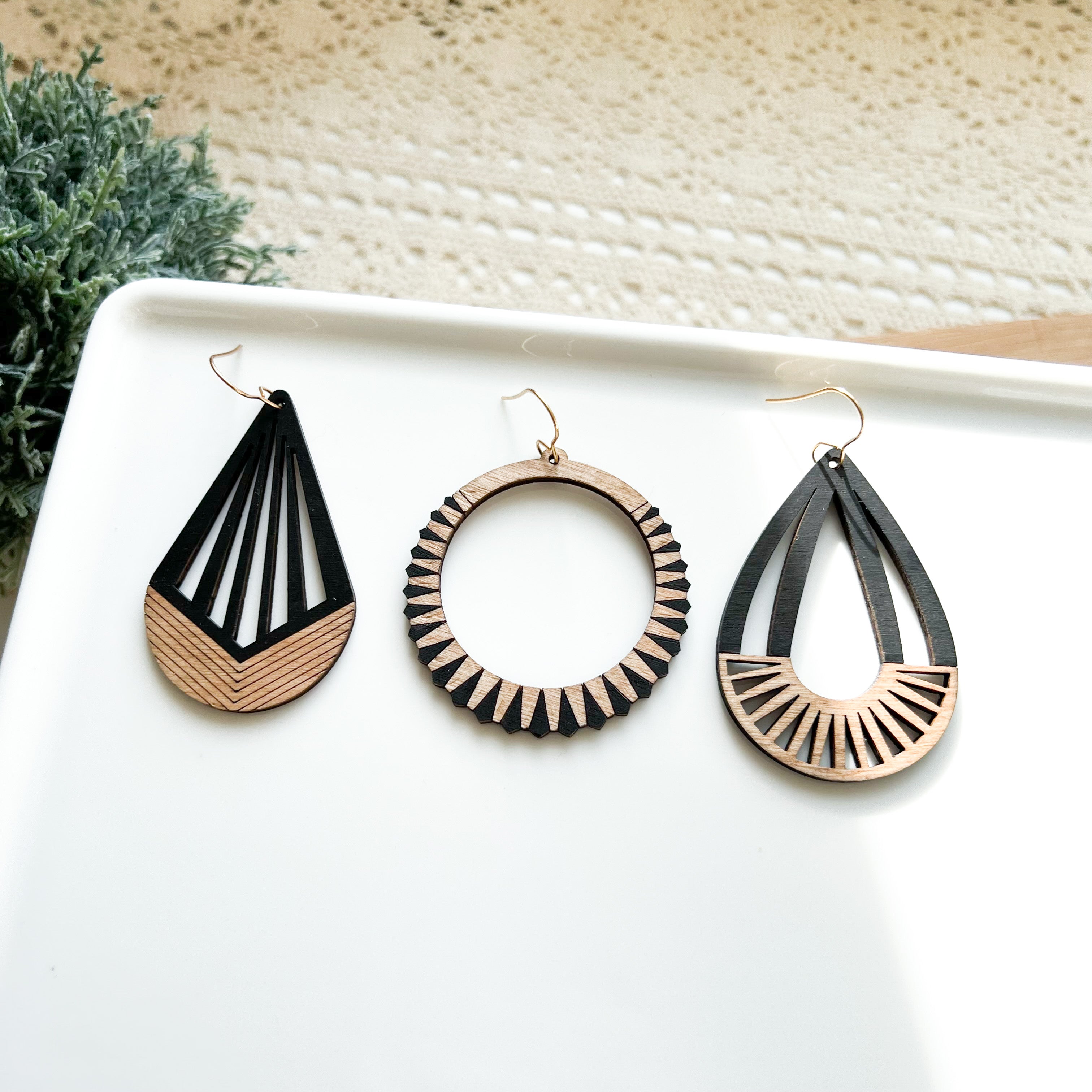 Wood Earring Collection