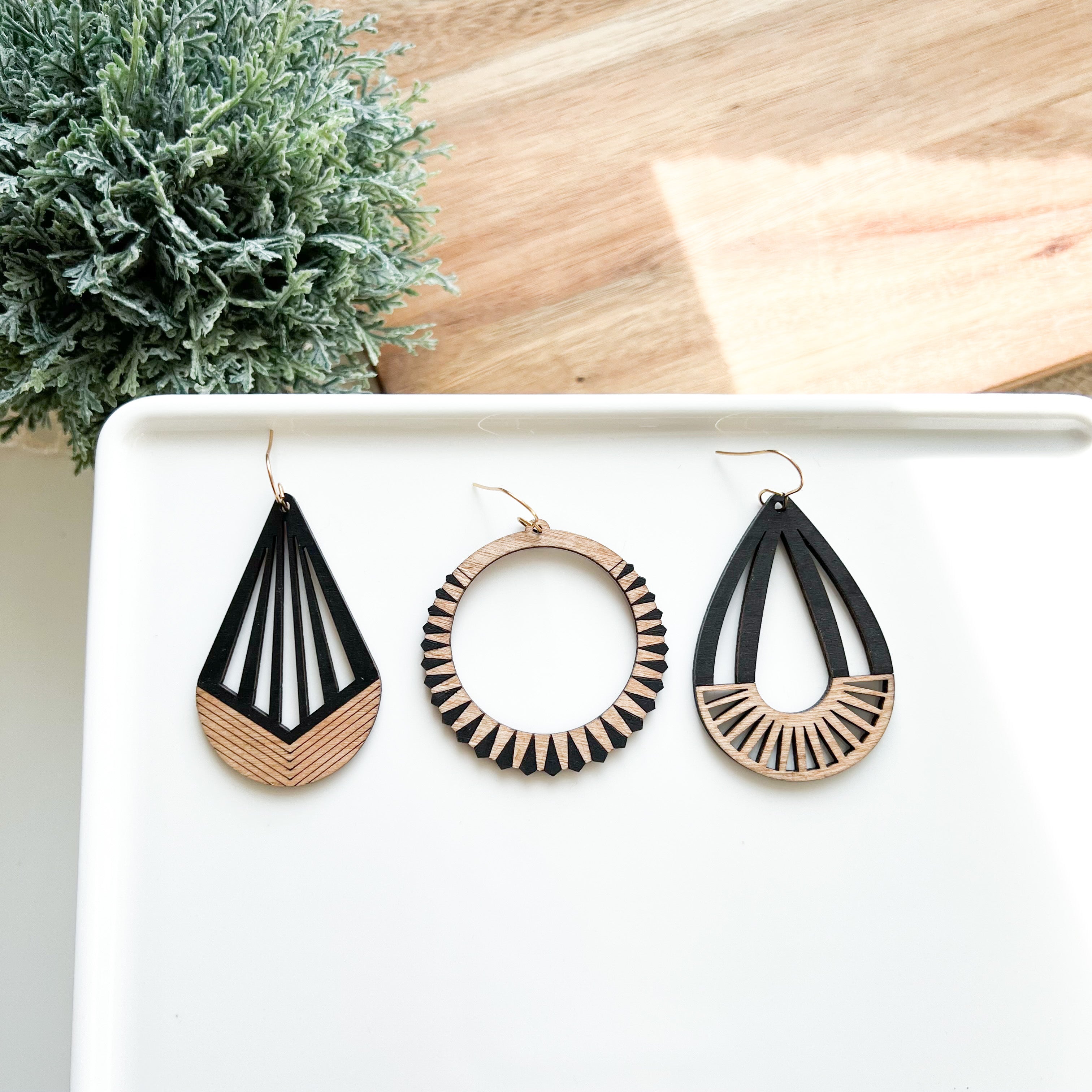 Wood Earring Collection