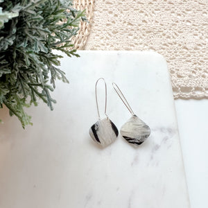Gold or Silver Shimmer Diamond Dangle